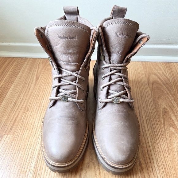 Timberland Women's Courmayeur Valley 6" Ankle Chunky Boot Taupe Gray Size 8.5 - Picture 14 of 14